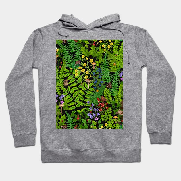 Forest fauna and flora Hoodie by katerinamk
